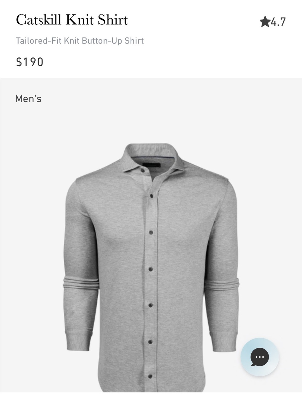 Greyson Men’s Catskill Knit Shirt Size XL